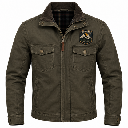 custom embroidered patch on denim jacket